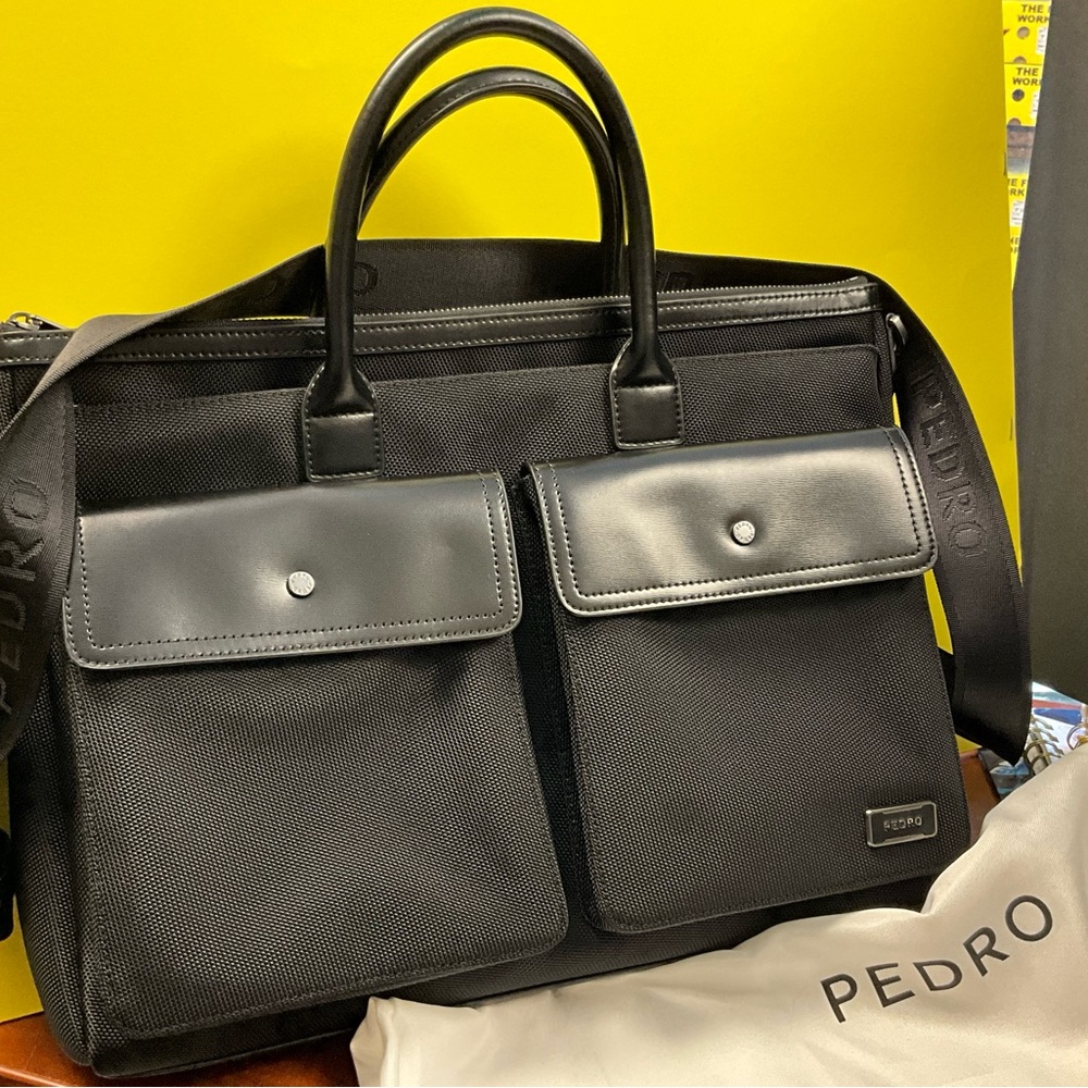 Pedro Garcia Black Men's Briefcase